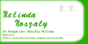 melinda noszaly business card